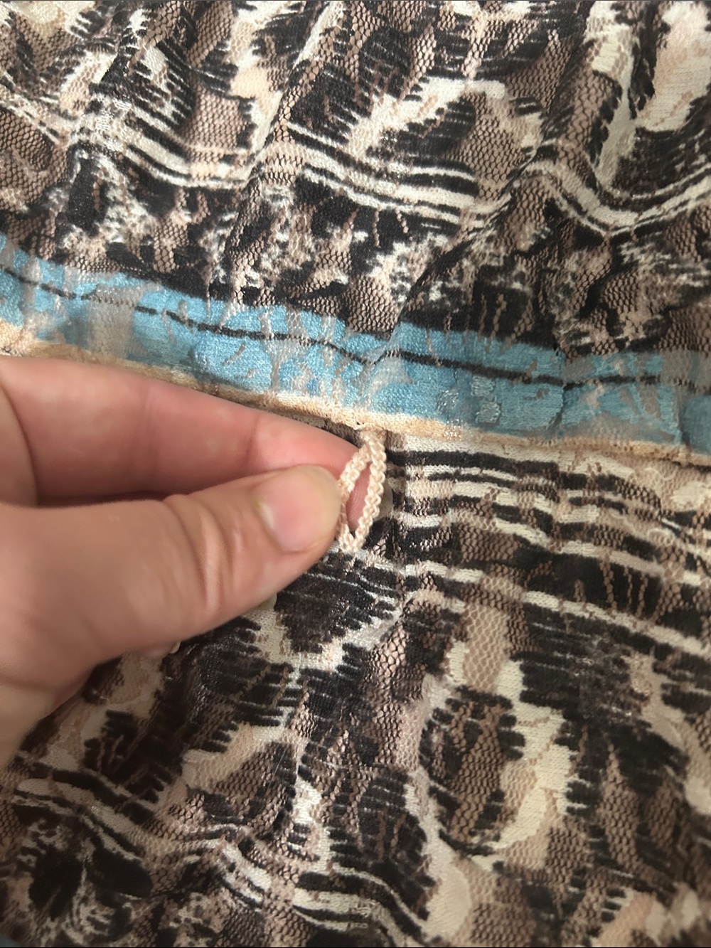 No Boundaries Knee Length Sleeveless Stripe Dress in Blue, Pink, Cream, Black - Picture 3 of 6